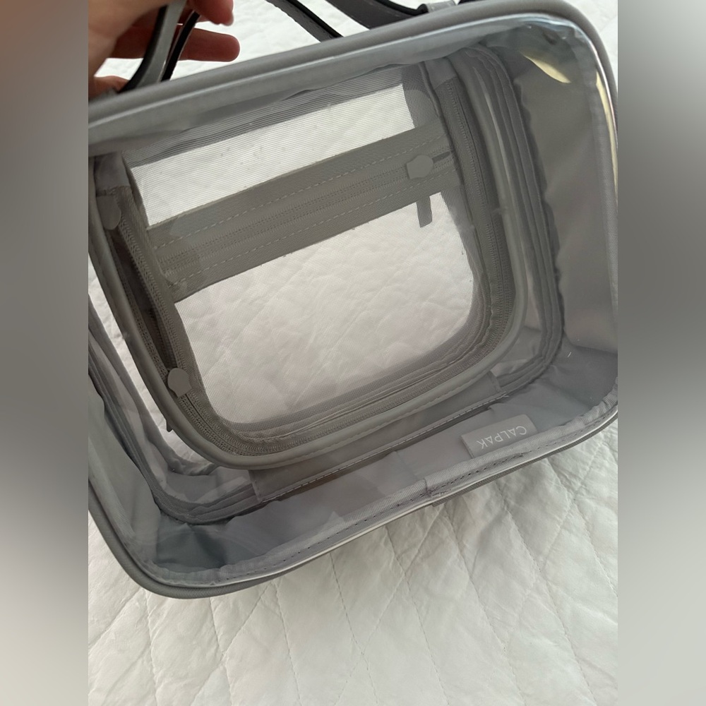 Calpak Medium Clear Cosmetic Case